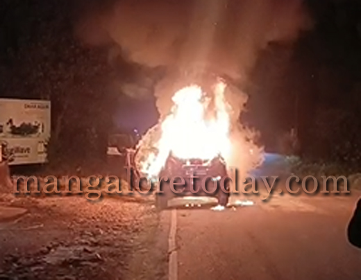 Car gutted in fire